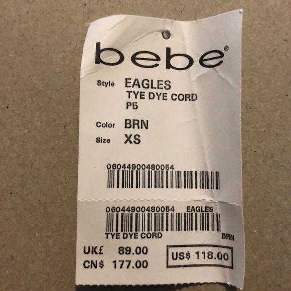 VINTAGE BEBE CORDUROY FLARES - Picture 5 of 6